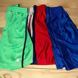 3 pairs athletic shorts (assorted brands)